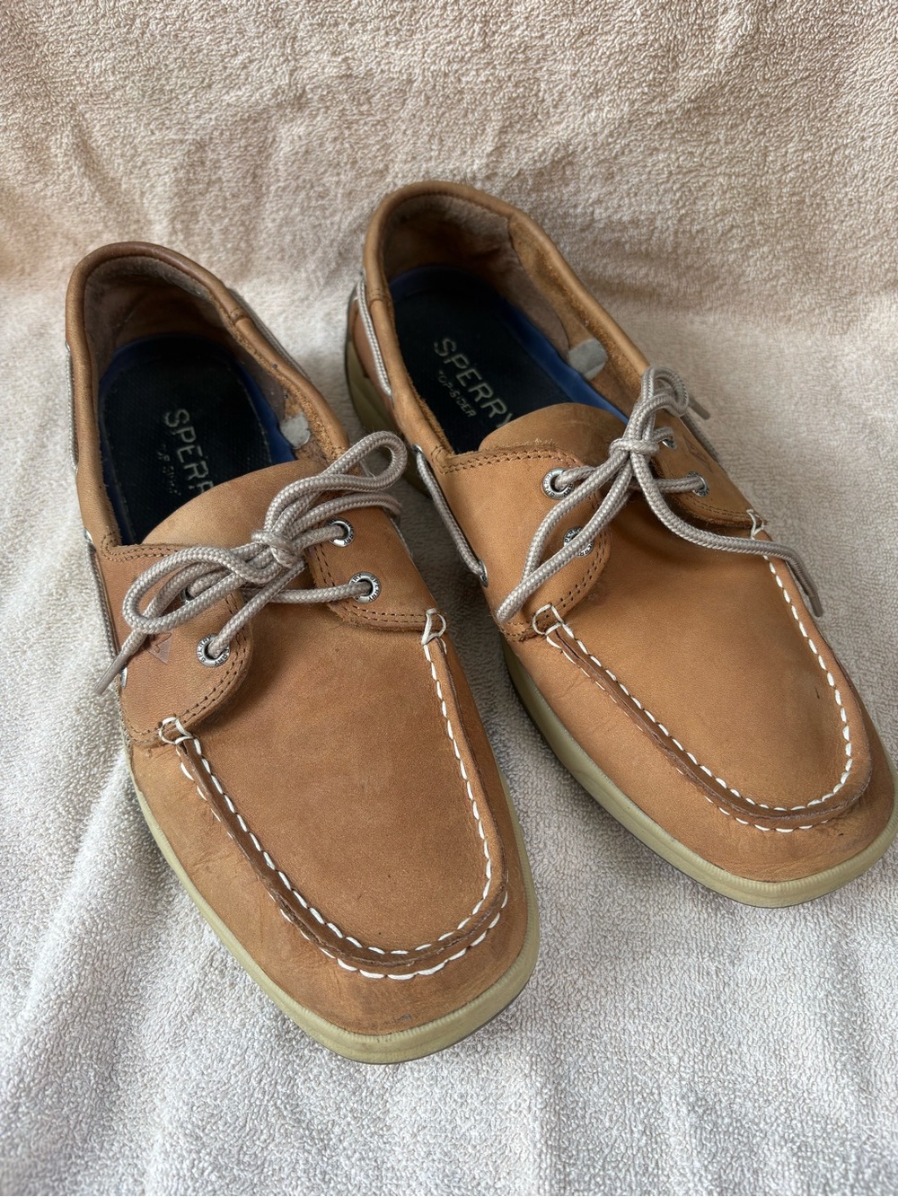 Sperry Top-Sider Men’s 11.5 Brown Leather Boat Shoes